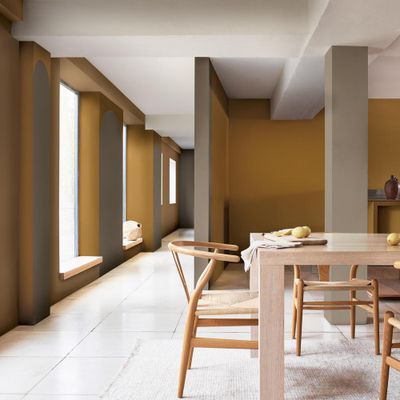 Peinture crème de couleur Cognac Satin 2,5 L - DULUX VALENTINE