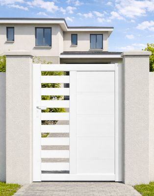 Portillon PVC BALI l.1,00 x H.1,50 m blanc - MOREY