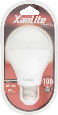 Ampoule LED SMD E27 opaque 11W = 1521 lumens blanc neutre - XANLITE