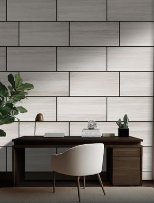 Panneau acoustique mural chêne blanc - 8 x 400 x 800 mm - BRICOUS