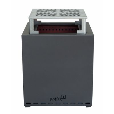 Pack Brasero Z1 graphite grille acier sans fumée ARTISS