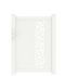 Portillon aluminium THYEZ gris l.1,00 x H.1,60 m blanc JARDIMAT