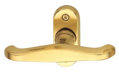 Bouton de fenêtre LUCINDA laiton poli satiné ALPERTEC