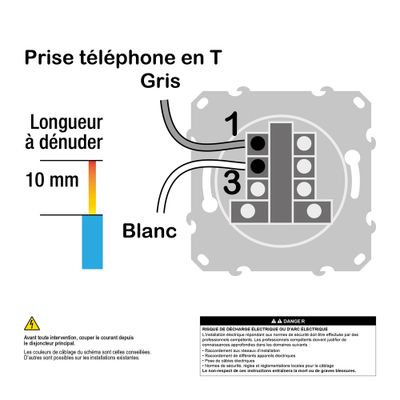 Prise téléphone blanc - Odace 2011 SCHNEIDER ELECTRIC