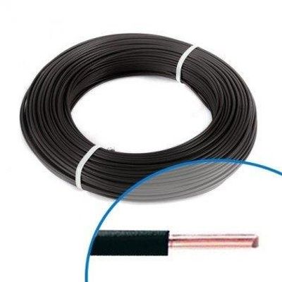 Fil électrique H07V-U 1,5 mm² rigide noir 100 m