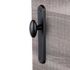 Poignées de porte sur plaques sans trou Chic aluminium noir ALPERTEC