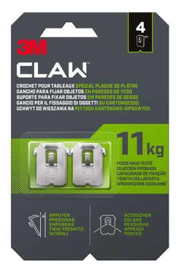 Crochets claw pour plaques de plâtre 11 kg par 4 3M