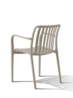 Fauteuil de jardin BARI polypropylène taupe - BOCARNEA