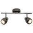 Réglette LED noir chromé 2X3W = 500 lumens MILANO BRILLIANT
