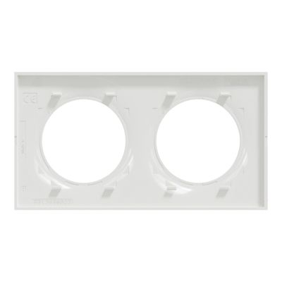 Plaque de finition 2 postes blanc - Odace 2011 Styl SCHNEIDER ELECTRIC