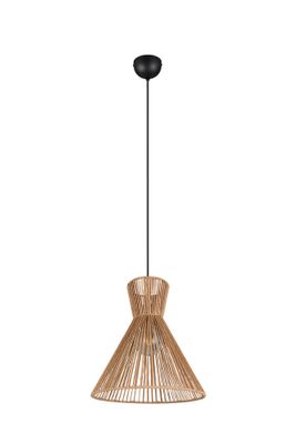 Suspension E27 Rosalie fil de papier naturel 28W - CASALUM
