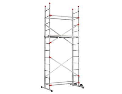 Echafaudage roulant aluminium Fast & Lock 5 HAILO