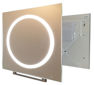 Miroir de salle de bains amovible Led Win80  80 x 60 x 6,6 cm - NEWMI