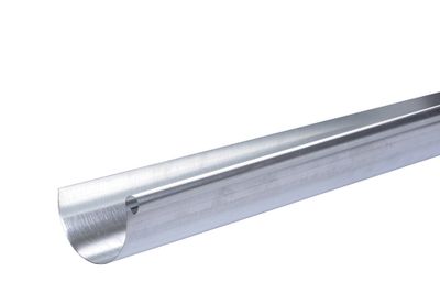 Gouttière demi-ronde développé 25 cm galva diamètre 80 mm L4 m SCOVER PLUS