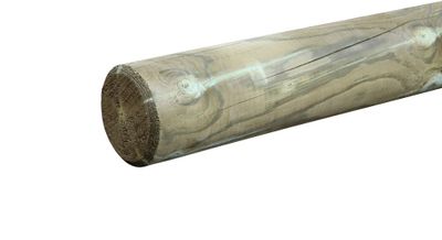 Rondin bois pin traité autoclave classe 4 - Ø120 x 3000 mm - HENRY TIMBER