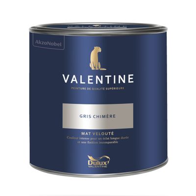 Peinture Valentine Mat Velouté Gris Chimère 2 L - DULUX VALENTINE