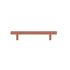 Poignée de meuble cylindrique inox terracotta entraxe 96 mm REI