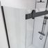 Paroi de douche latérale fixe 80x200 cm profilé noir verre transparent 8 mm Rolling - AURLANE