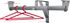 Barre de penderie extensible blanche 120 cm MOTTEZ