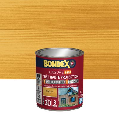 Lasure très haute protection 8 ans chêne clair 1 L - BONDEX