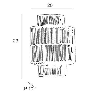 Applique murale CANCUN cordes tressées E14 40 W COREP