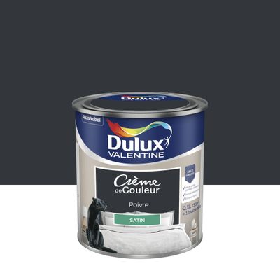 Peinture Crème de Couleur Poivre satin 0,5 L - DULUX VALENTINE