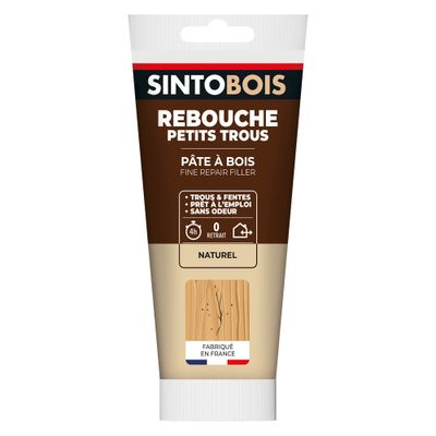 Pâte à bois rebouche imperfections 250g SINTOBOIS