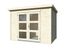 Abri de jardin en bois naturel Olivia 1- ép.19 mm -  6,2 m²hors-tout - Livraison à domicile incluse - WHITE WOOD