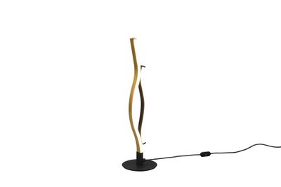 Lampe à poser LED Blaze noir et laiton 900 lumens blanc variable CCT - TRIO