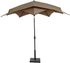 Parasol droit Lotus Taupe diamètre 3 m GIVEX