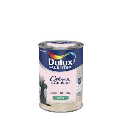 Peinture crème de couleur Bouton de Rose Satin 1,25 L - DULUX VALENTINE