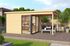 Abri de jardin en bois Domeo 2 8,48 m² + 5,80 m² LASITA MAJA Livraison à domicile incluse