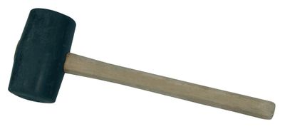 Maillet en caoutchouc avec manche en bois - JP OUTILLAGE