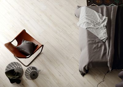 Carrelage sol intérieur effet bois ivoire NWOOD ép 10 mm 20 x 120 cm rectifié paquet de 1,44 m² HERBERIA