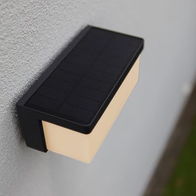 Applique extérieur solaire/filaire LED Zelna anthracite IP44 900 lumens blanc chaud - COREP
