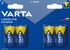 Piles alcalines LR14 (C) Longlife power par 4 - VARTA