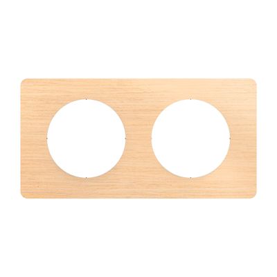 Plaque de finition 2 postes Hêtre - Céliane LEGRAND