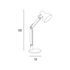 Lampe à poser articulée E27 Brody bois et noir 15W - COREP