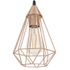 Suspension cuivre et noir E27 60W Ø17,5 cm TARBES - EGLO