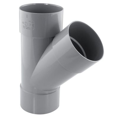 Culotte PVC évacuation 45° femelle/femelle Ø80 - FITT