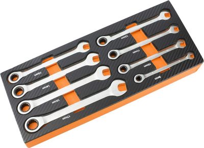 Jeu de 8 clés mixtes / ratelier FISCHER DAREX