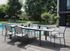 Table de jardin à rallonge ELISE aluminium graphite/gris perle 200 x 300 cm - PROLOISIRS