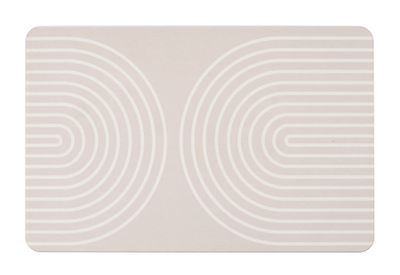 Tapis de bain gris clair en terre diatomée naturelle Nazca - WENKO