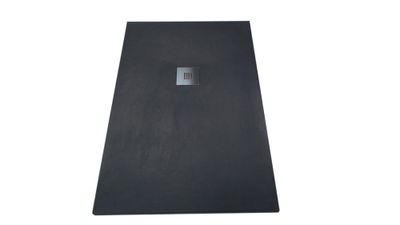 Receveur de douche 80x120 cm résine allégée graphite P03 - EGORE