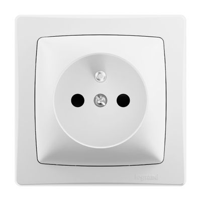 Prise 2 pôles + terre en saillie ASL blanc - LEGRAND