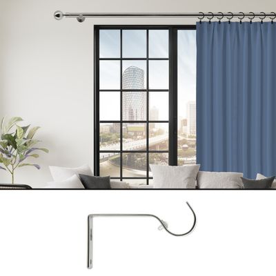 Support ouvert en métal diam 20 mm Finition Chromé par 2 - MOBOIS