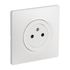 Prise 2 pôles + terre affleurante blanc Casual Evo - DEBFLEX