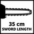 Tronçonneuse thermique 37.2 cm³ guide 35 cm GC-PC 1335/I EINHELL