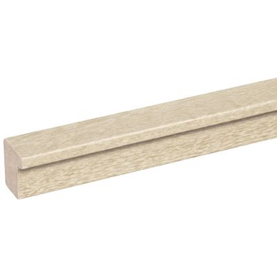 Profil de finition MDF Decowall chêne clair sur fond noir - 12 x 20 x 2600 mm - AJ TIMBER