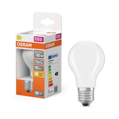 Ampoule LED E27 Retrofit Dépolie 4 W = 470 lumens blanc chaud OSRAM